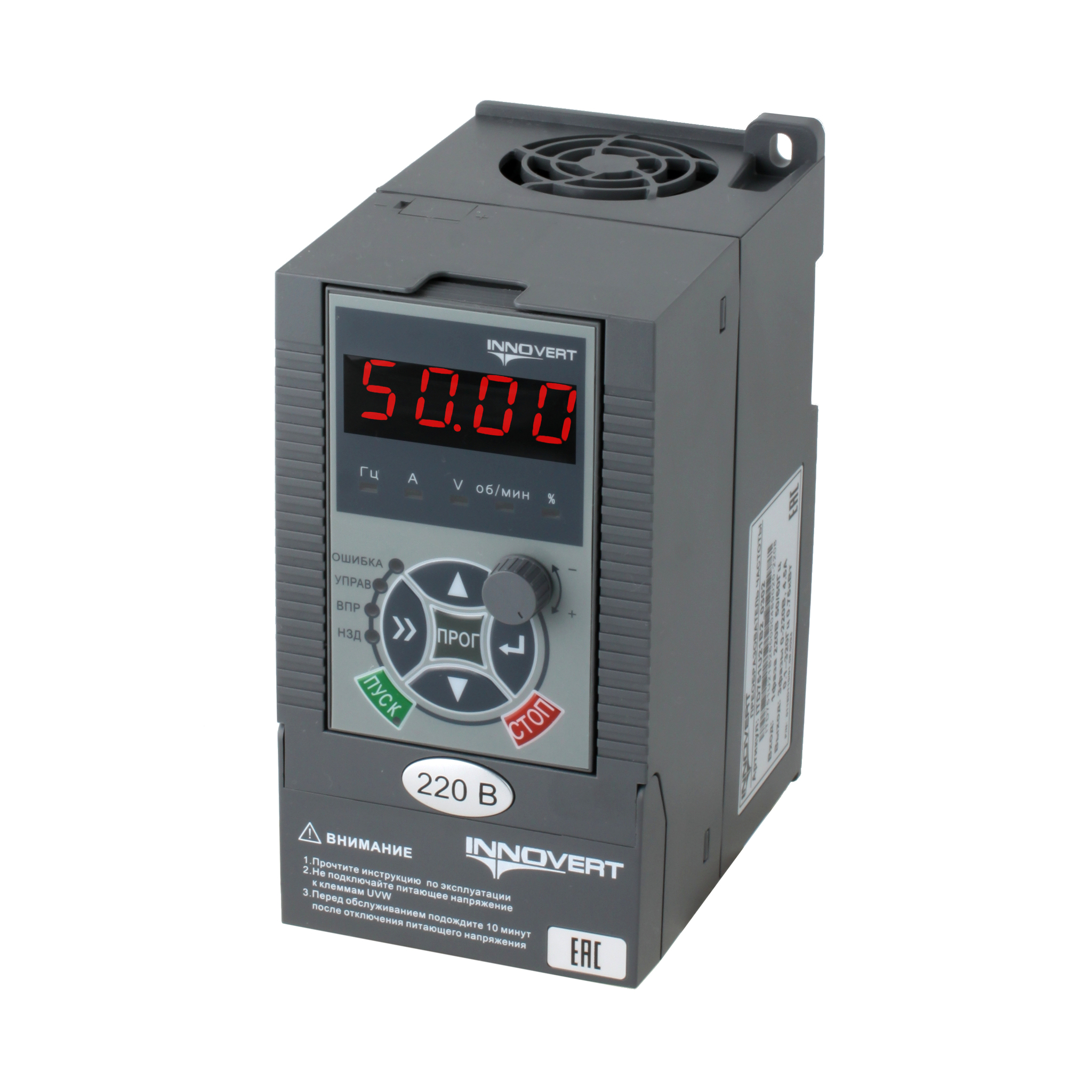Преобразователь частоты векторный INNOVERT ITD251U21B2, 0,25кВт, 220В, 1.5А