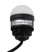 Светосигнальный маячок INNOCONT, d=50мм, L=58мм, три цвета (постоянное свечение): красный, желтый, зеленый, 220VАC, IP54, кабель 1м