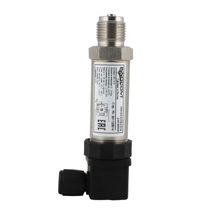 Преобразователь давления INNOCONT IPS-6-M, диапазон 0...6 бар, точность 0,5%, -40 +125 С, 12-36 VDC, IP65, разъем DIN