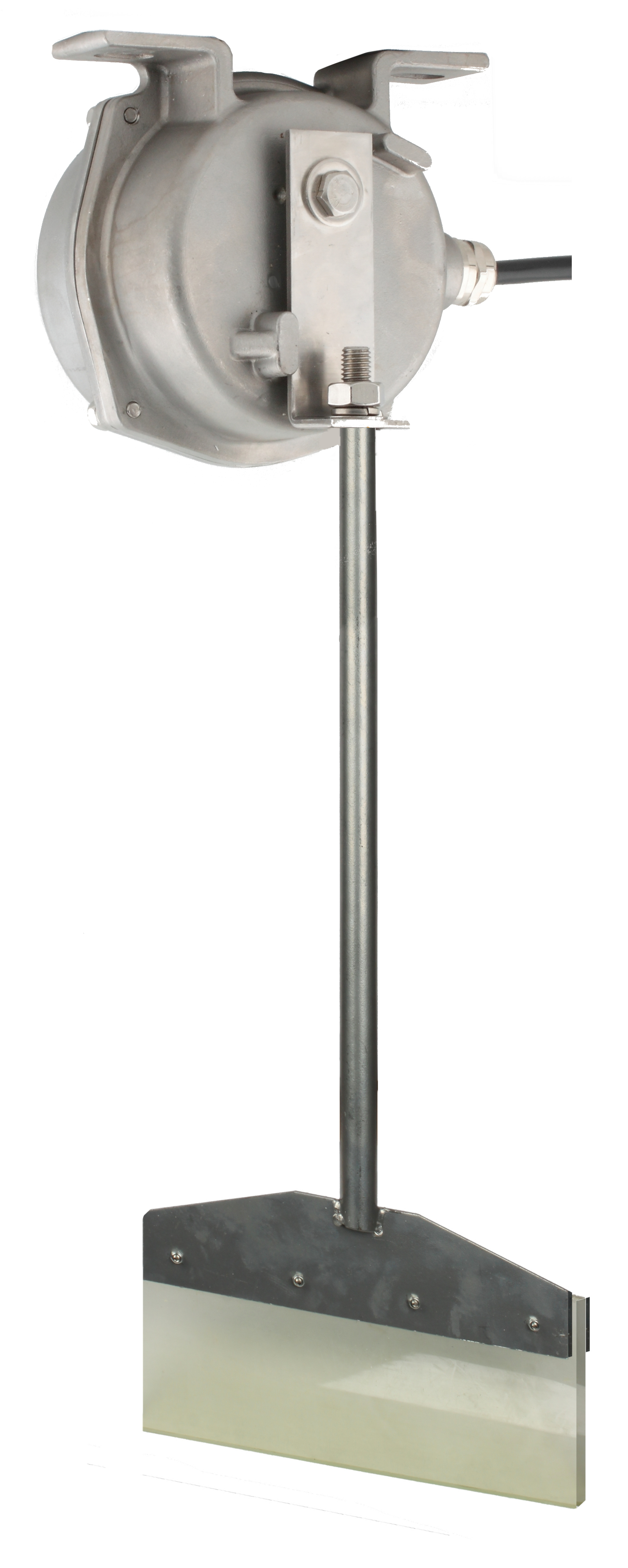 Датчик наличия препятствия на конвейерной ленте в INNOLEVEL корпусе из нерж. стали, взрывозащ. ТР ТС 012/2011, -40...+65С, 250 VAC, 10 A, IP67, релейный выход, штанга с лопаткой 650...950 мм