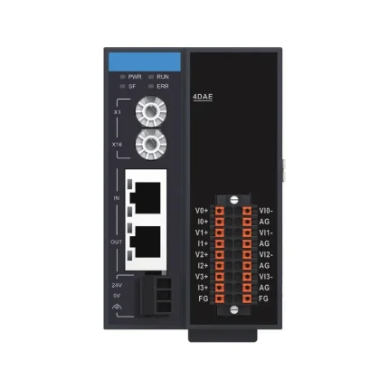 GR10-4DAE | Модуль расширения ведомый EtherCAT 4 аналоговых выхода, съемный пружинный зажим, Inovance