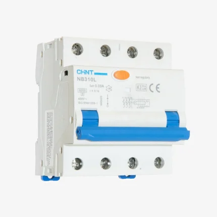 660020 | Дифференциальный автомат NB310L/3N 3P+N 13А 30мА, тип AС, характеристика C, 6кА, Chint