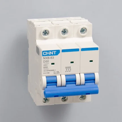 814188 | Автоматический выключатель NXB-63 3P 50А 6кА характеристика D, Chint