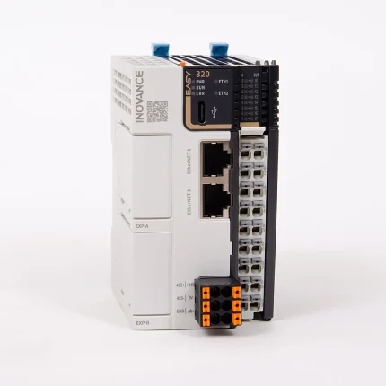 Easy320-0808TN | ПЛК Easy320, 8 входов PNP/NPN, 8 выходов NPN, 1x RS485, 2x EtherNET, 1x USB, 5 сервоосей , Inovance