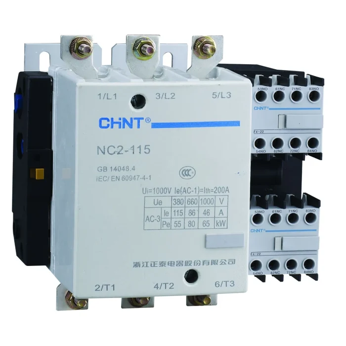 671690 | Контактор NC2-115 115А 400В/АС3 50Гц, Chint