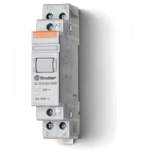 222382304000 | Моностабильное реле, серия 22, 1НО+1НЗ, 20 А, управление 230В AC, Finder