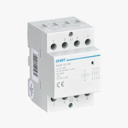 256100 | Контактор модульный NCH8-63/40 63А 4НО AC 24В, 50Гц, Chint