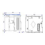 AM600-CPU1608TN | ПЛК AM600, 16 входов, 8 выходов NPN, 32 сервооси, 16 локальных модулей расширения, Inovance — изображение 2