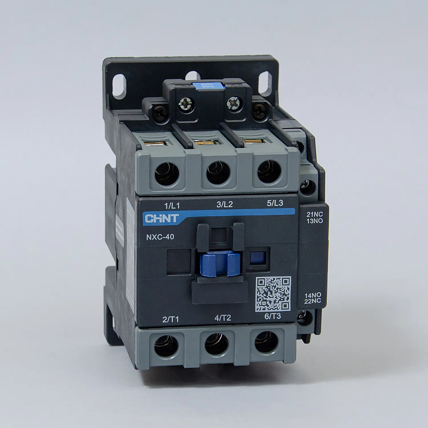 836782 | Контактор NXC-40 3P 40A AC24В (50Гц) 1НО+1НЗ, Chint