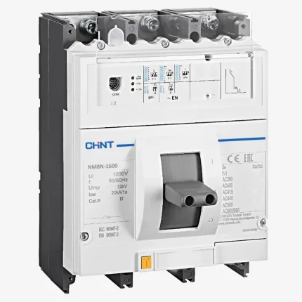 263166 | Автоматический выключатель NM8NDC-1600C TM 4P 800А 36кА с регулируемым термомагнитным расцепителем, Chint