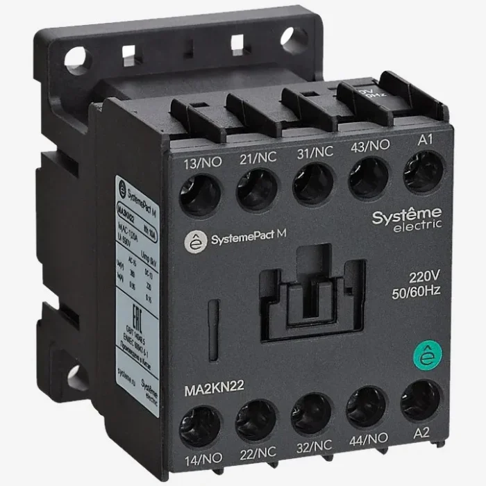 MA2KN22M7 | ПРОМЕЖУТОЧНОЕ РЕЛЕ MA2K 2НО+2НЗ AC220V 50/60Hz, Systeme Electric