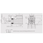 Сервомотор ISMG1, 380 В, 10,5 кВт, 2000 Об, 23 битный абсолютный энкодер, сальник, тормоз — изображение 2