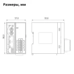 GR10-4DAE | Модуль расширения ведомый EtherCAT 4 аналоговых выхода, съемный пружинный зажим, Inovance — изображение 2