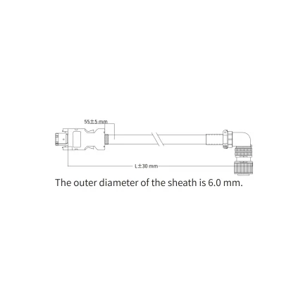 Кабель энкодера однооборотного для сервомотора MS1H2/MS1H3, 10м