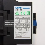 221128 | Контактор NC1-1201 12А 230В/АС3 1НЗ 50Гц, Chint — изображение 3