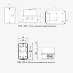 23611DEK | Пускатель электромагнитный 38А AC110В 50/60Гц в металлической оболочке, Dekraft — изображение 2