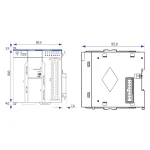 AM401-CPU1608TP | ПЛК AM401, 16 входов, 8 выходов PNP, 4 сервооси, 8 локальных модулей расширения (необходим клеммный , Inovance — изображение 2