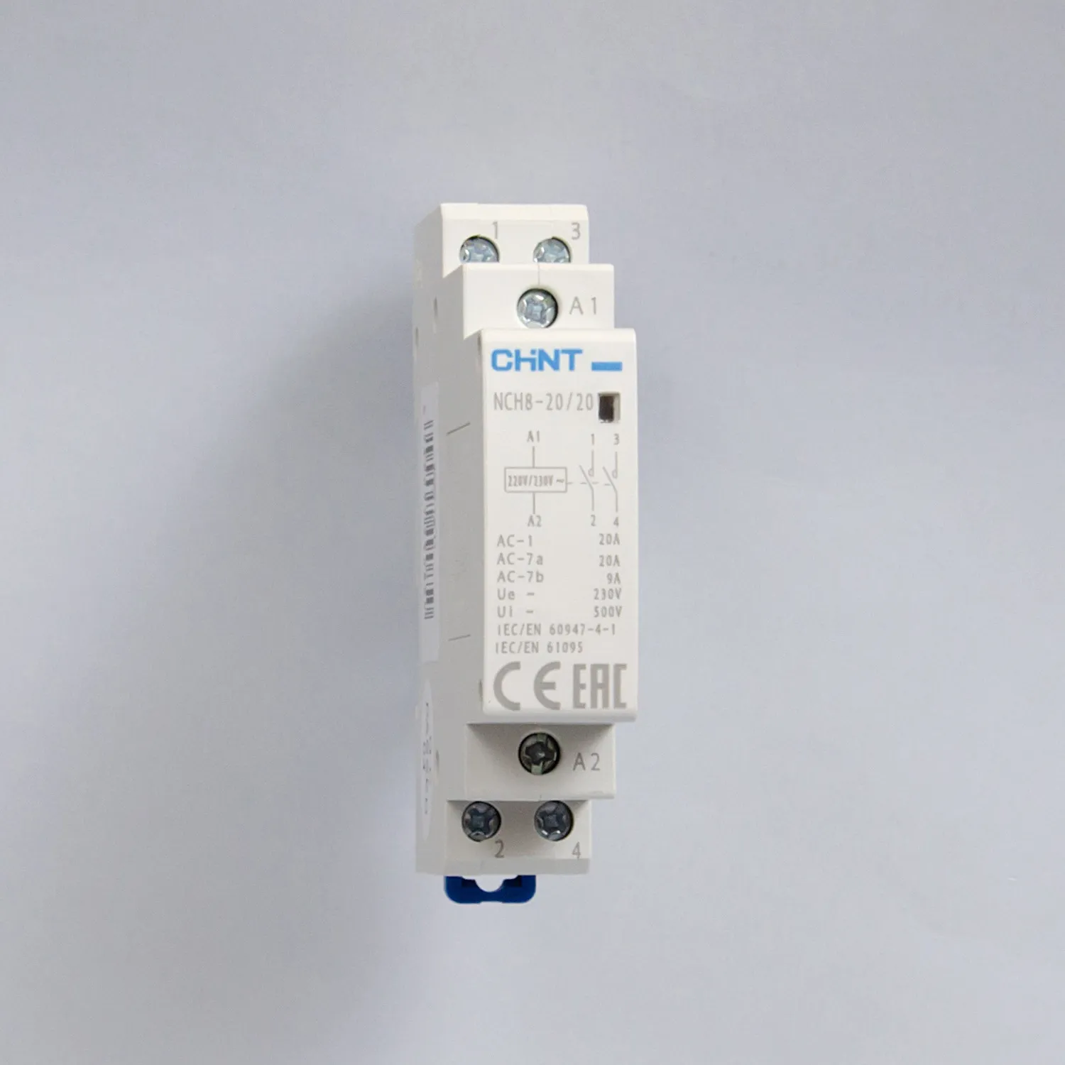 256054 | Контактор модульный NCH8-20/20 20А 2НО AC 220/230В, 50Гц, Chint