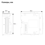 GL10-0032ETN | Модуль расширения для ПЛК 32 выхода транзисторных NPN, съёмный пружинный зажим, Inovance — изображение 2