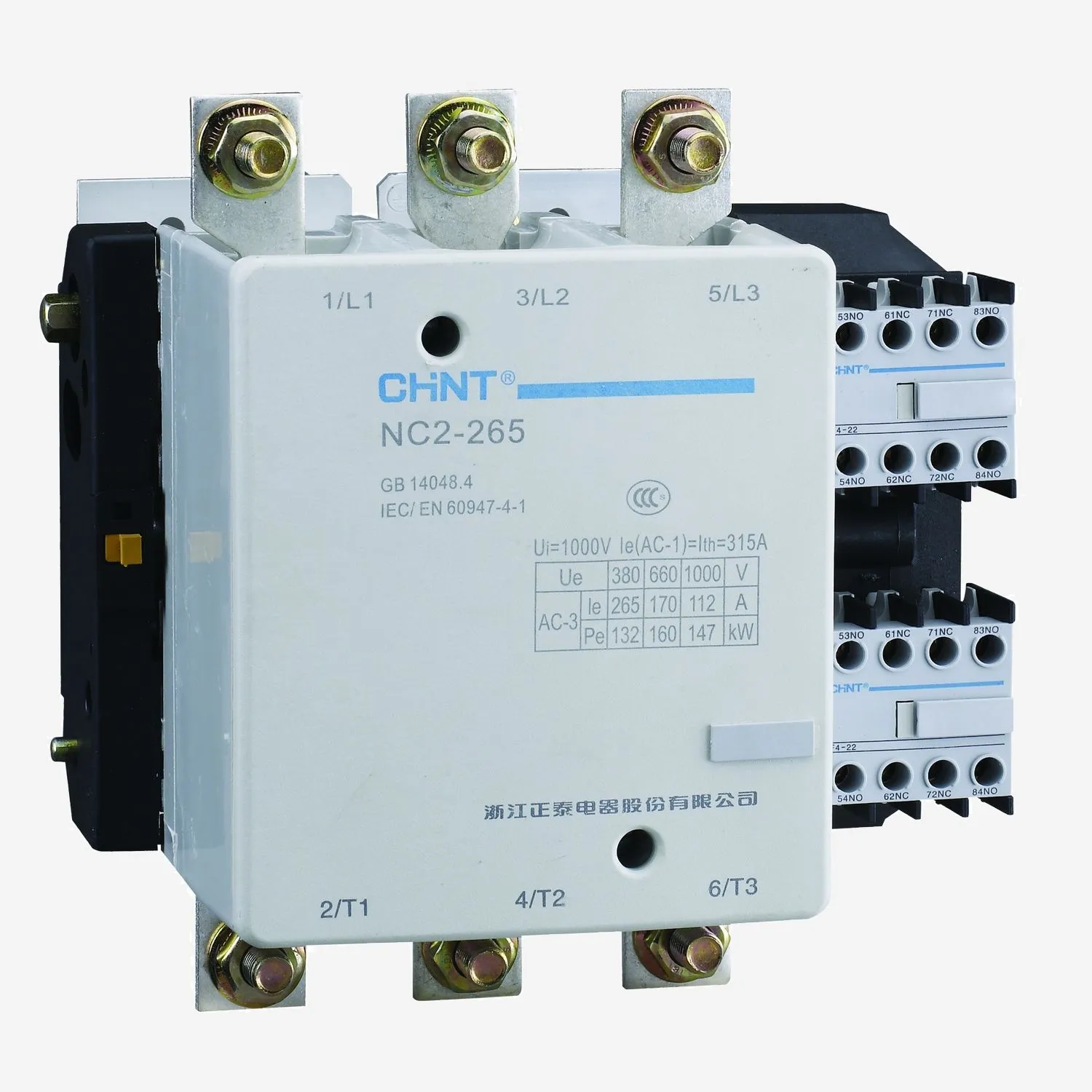 237026 | Контактор NC2-265 265А 110В/АС3 50Гц, Chint