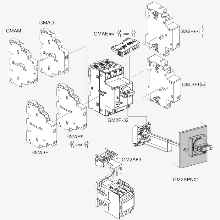 GM2MC02 | ЗАЩИТНЫЙ КОРПУС ДЛЯ GM2 IP55 (GV2MC02), Systeme Electric