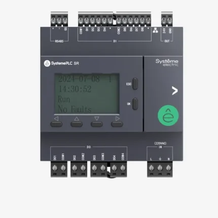 ZR2PB11P7 | Интеллектуальное реле SR2; 220 VAC; дисплей, 12 IO: 8 DI, 4 DO (реле), 1xRS485, 1xRJ45, Systeme Electric