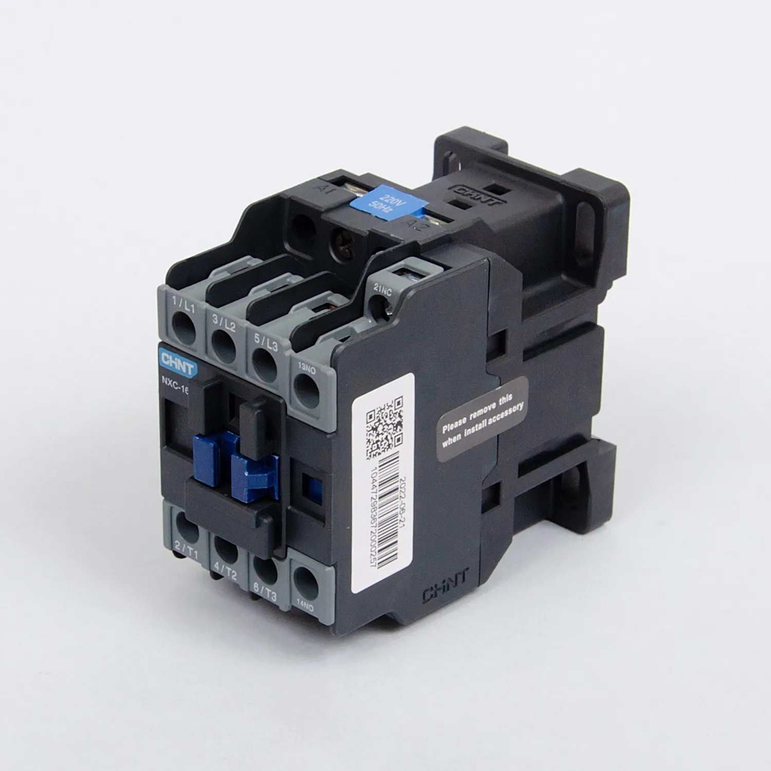 836721 | Контактор NXC-16 3P 16A AC380В (50Гц) 1НО+1НЗ, Chint