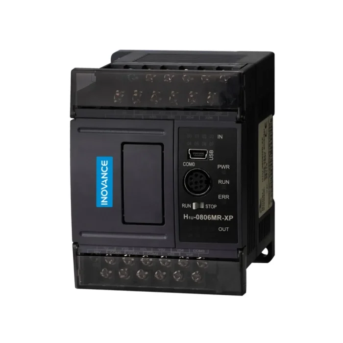 H1U-1208MR-XP | ПЛК H1U 12 Дискретных входов, 8 выходов реле, 1 x RS485, 1 x RS422, 1 x USB, Inovance