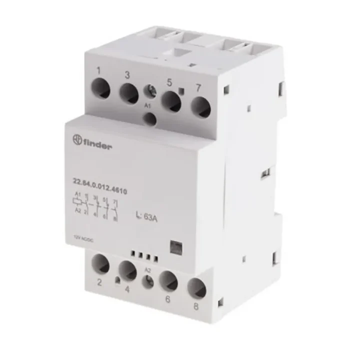 226400244610 | Контактор, 2НО+2НЗ, 63 А, 24В AC/DC, мех.индикатор, AgSnO2, Finder
