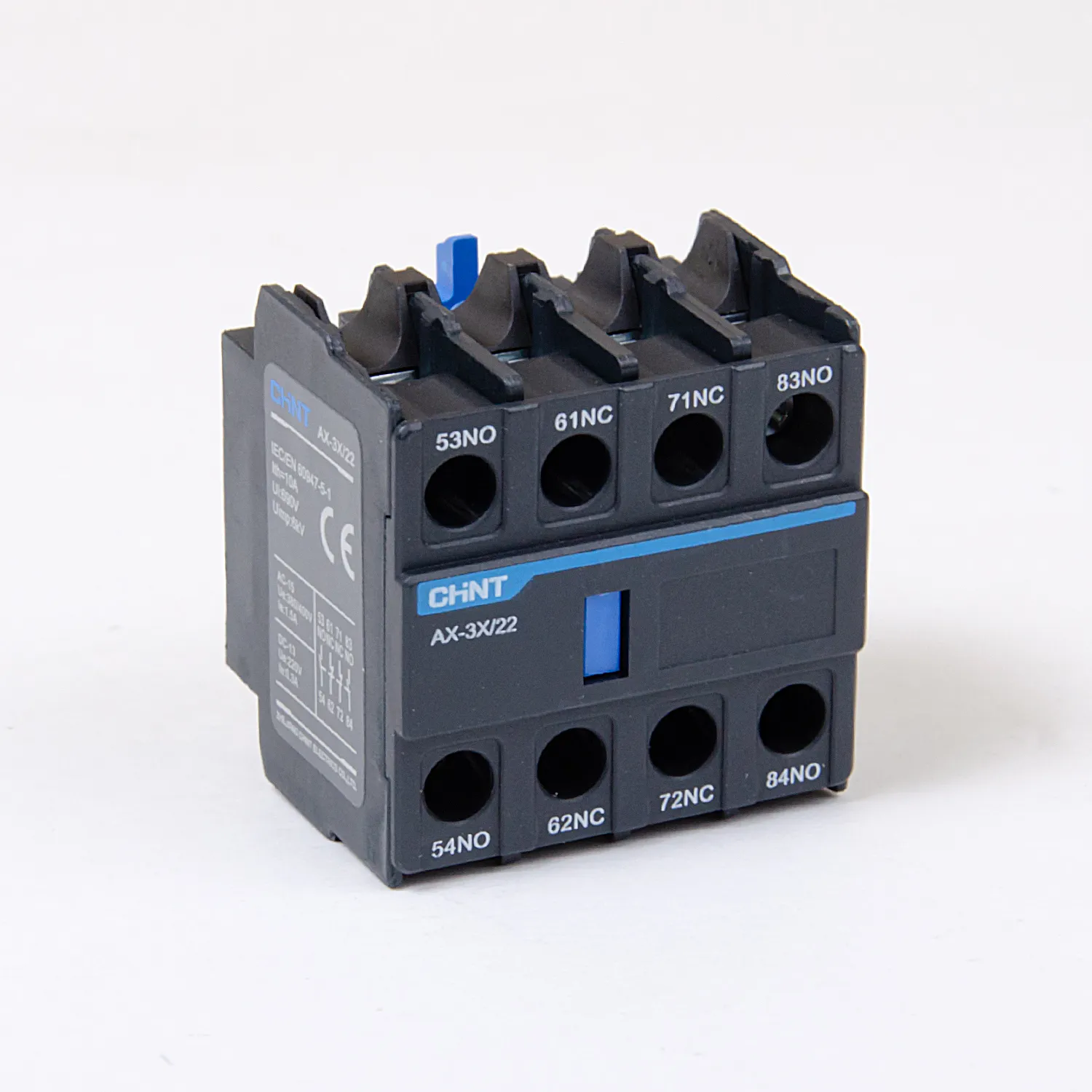 938255 | Приставка дополнительные контакты AX-3X/04 к Контактору NXC-06~630, Chint