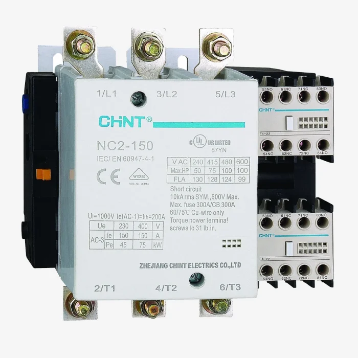 671399 | Контактор NC2-150/4 150А 4P 220-240В/АС3 50Гц, Chint