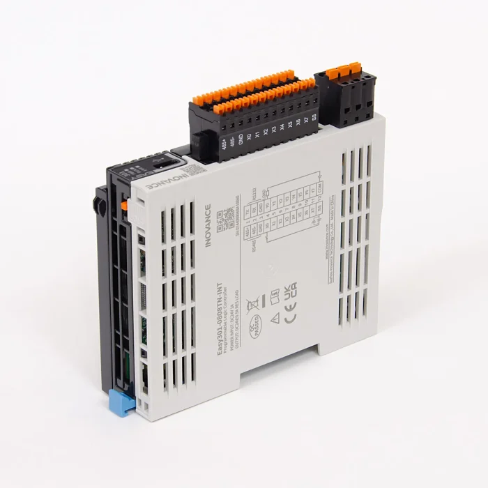 Easy301-0808TN | ПЛК Easy301, 8 входов PNP/NPN, 8 выходов NPN, 1x RS485, 1x RS232, 1x USB, 4 сервооси , Inovance