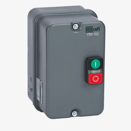 23611DEK | Пускатель электромагнитный 38А AC110В 50/60Гц в металлической оболочке, Dekraft