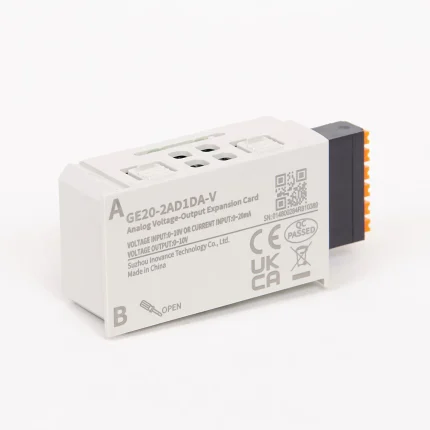 GE20-2AD1DA-V | Карта расширения ПЛК Easy, 2 аналоговых входа, 1 выход, диапазон - напряжение, Inovance