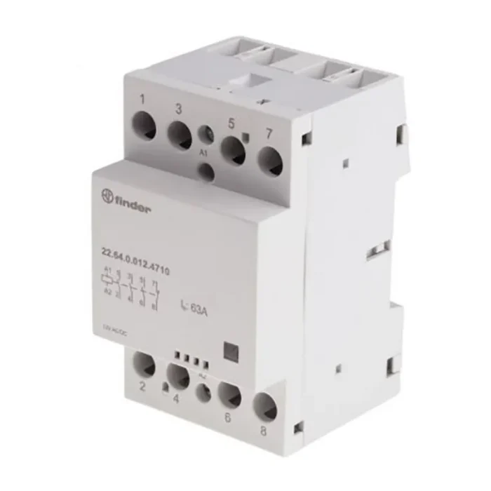 226400124710 | Контактор, 3НО+1НЗ, 63 А, 12В AC/DC, мех.индикатор, AgSnO2, Finder