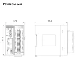 GR10-1616ETNE | Модуль расширения ведомый EtherCAT 16 дискретных входов и 16 транзисторных выходов NPN, съемный пруж, Inovance — изображение 2