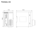 GR10-0808ETNE | Модуль расширения ведомый EtherCAT 8 дискретных входов и 8 транзисторных выходов NPN, съемный пружин, Inovance — изображение 2