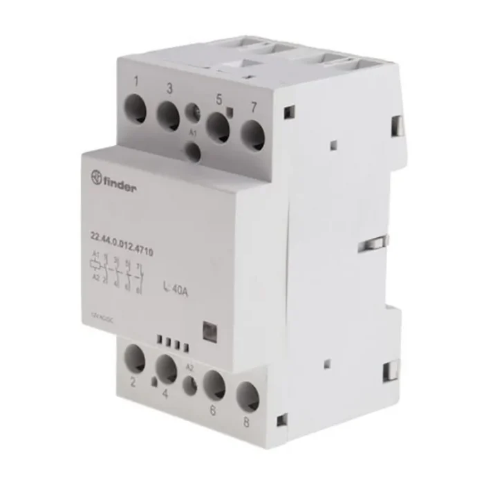 224400124710 | Контактор, 3НО+1НЗ, 40 А, 12В AC/DC, мех.индикатор, AgSnO2, Finder