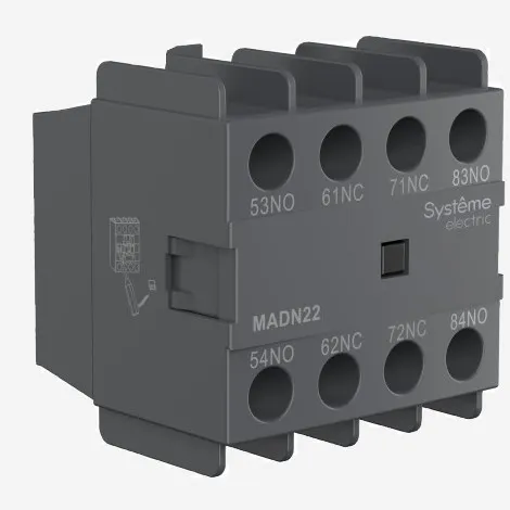 MADN31 | ДОП. КОНТ. БЛОК MC1D 3НО+1НЗ ФРОНТАЛЬНЫЙ МОНТАЖ, Systeme Electric