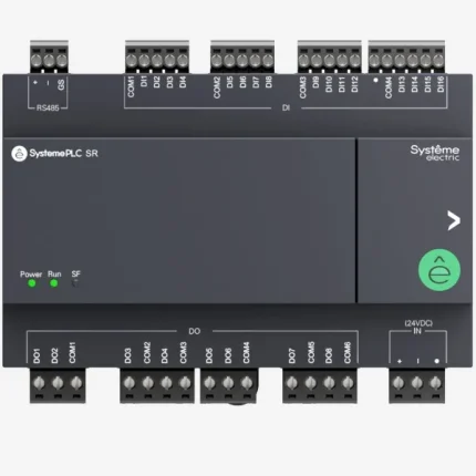 ZR1PA00BD | Интеллектуальное реле SR1; 24 VDC; 24 IO: 16 DI, 8 DO (реле), 1xRS485, Systeme Electric