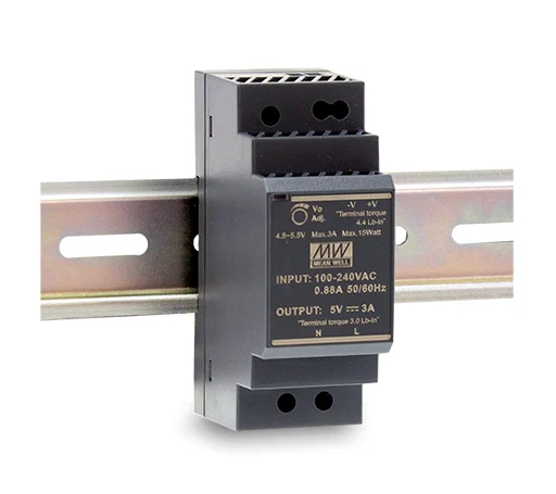 Блок питания MEAN WELL HDR-30-24 на DIN-рейку, 24 В, 1,5 А, 36 Вт